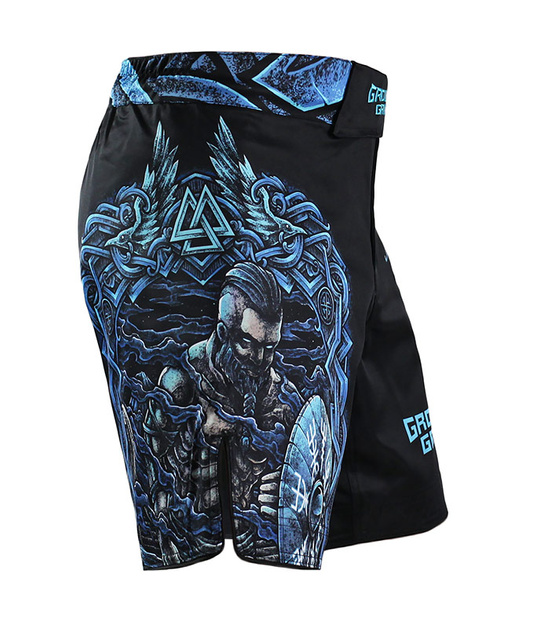 Pantaloni scurți MMA Viking pentru bărbați Ground Game negru