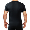 Rashguard pentru bărbați cu mâneci scurte Athletic Shadow Black Ground Game negru