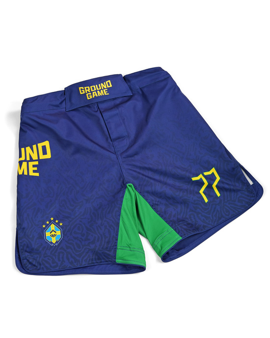 Pantaloni scurți MMA pentru bărbați Brazil Football Ground Game