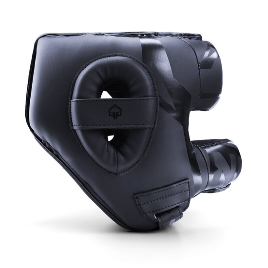 Cască de box cu protecție pentru nas Stripe Black Ground Game negru