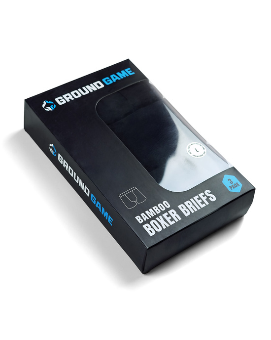 Boxeri bărbătești din bambus Shadow (Negri) set de 3