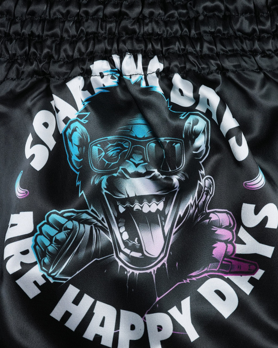 Pantalonii scurți Muay Thai Cheeky Monkey Ground Game