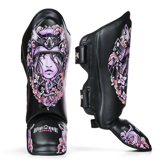 Protecție tibie pentru femei Asami Ground Game negru