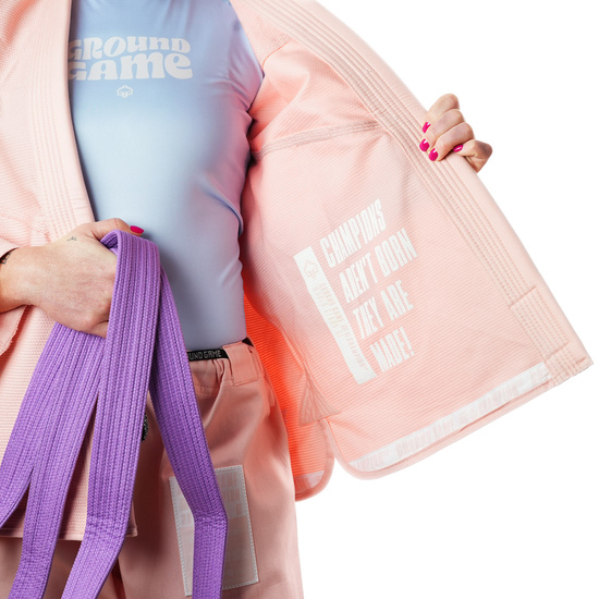 Kimono / GI BJJ Champion 3.0 pentru femei Ground Game piersică