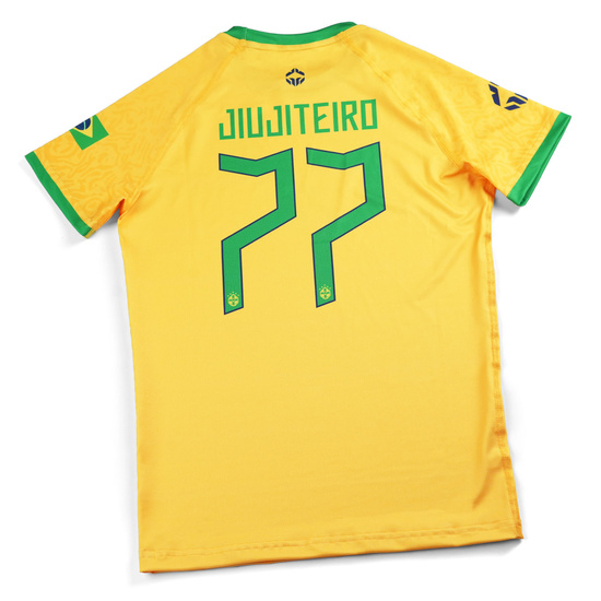 Rashguard pentru copii cu mâneci scurte Brazil Football Ground Game