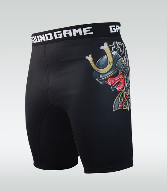 Pantaloni scurți de compresie Vale Tudo Bushido 3.0 Ground Game negru