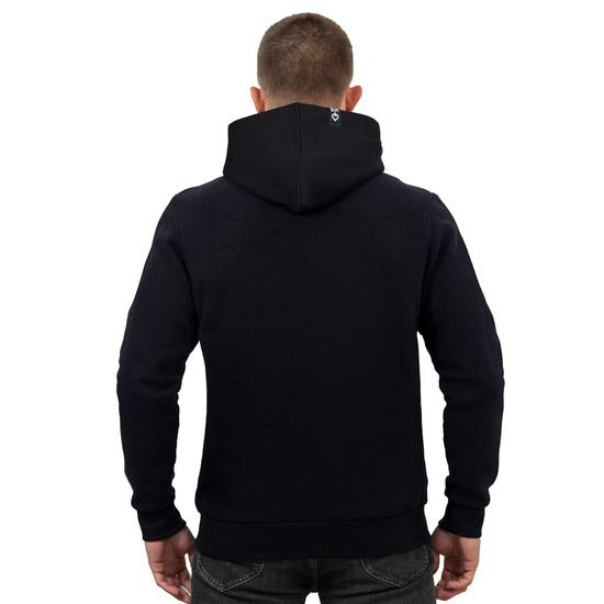 Hanorac la modă cu glugă Glitz Ground Game Negru