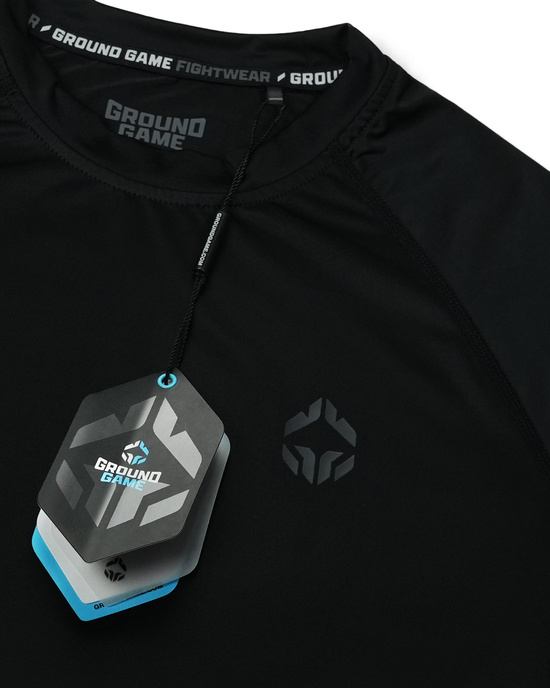 Rashguard pentru bărbați cu mâneci lungi Essential Shadow Ground Game negru