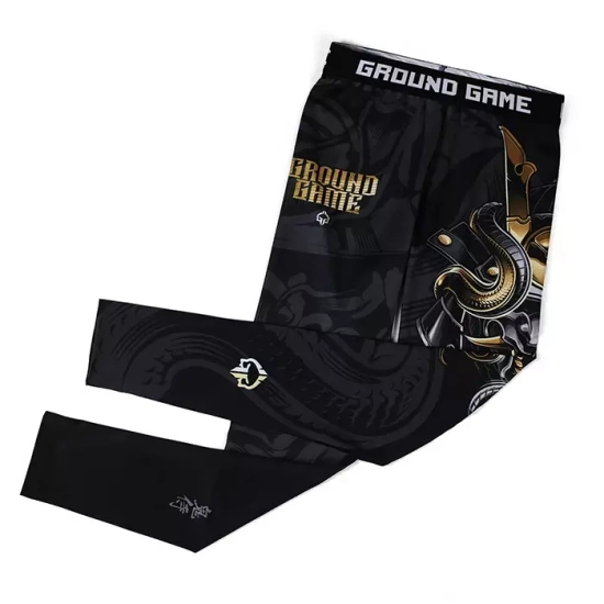 Colanți sport pentru bărbați Oni Samurai Ground Game negru