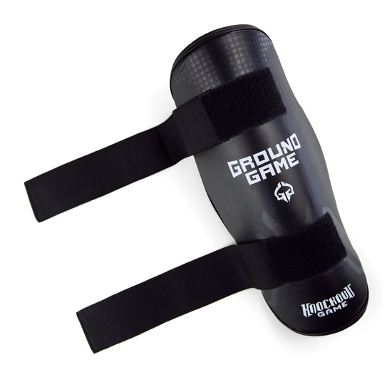 Apărători pentru tibie fără protecție de picioare Cyborg Ground Game negru