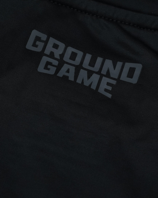 Rashguard pentru bărbați cu mâneci lungi Essential Shadow Ground Game negru