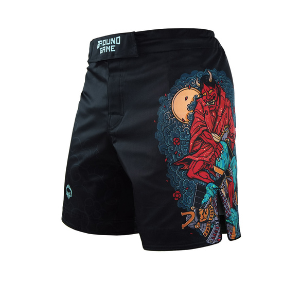 Pantaloni scurți MMA pentru bărbați Ashi Garami Ground Game negru