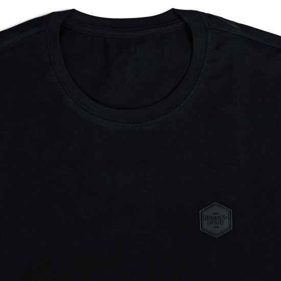 Tricou pentru bărbați Label Ground Game Negru