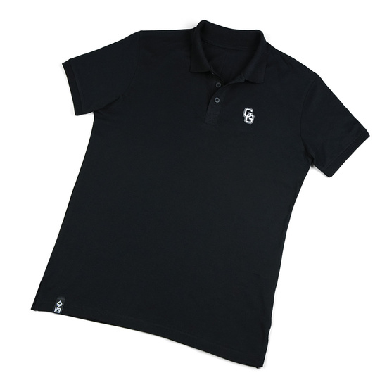 Tricou polo pentru bărbați Monogram Ground Game negru