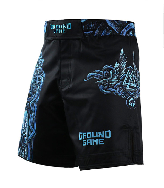 Pantaloni scurți MMA Viking pentru bărbați Ground Game negru