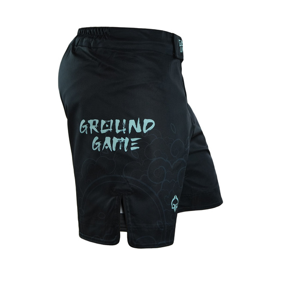 Pantaloni scurți MMA pentru bărbați Ashi Garami Ground Game negru