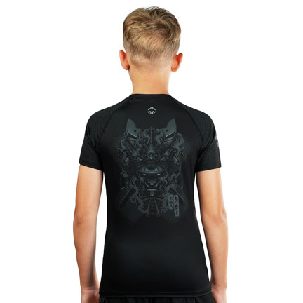 Rashguard pentru copii cu mâneci scurte Samurai Shadow Ground Game