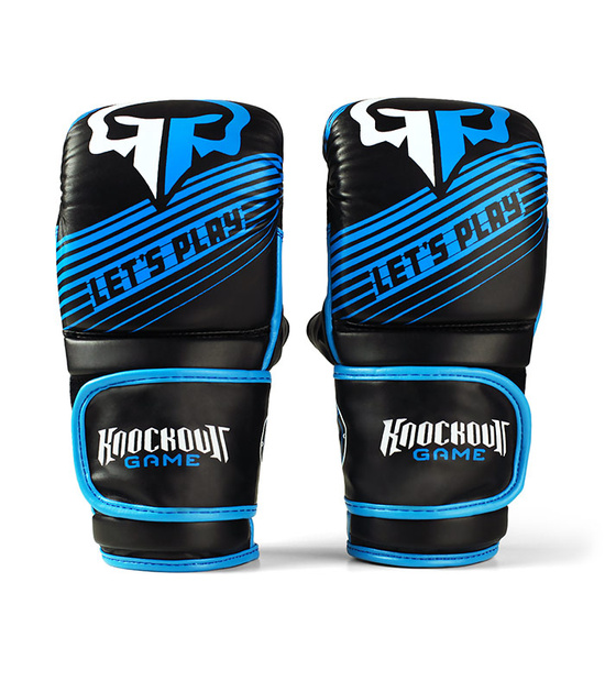 Mănuși de antrenament pentru sac de box Blade Ground Game negru / albastru