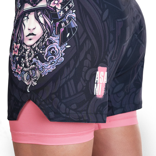 Shorts de antrenament 2-în-1 pentru femei Asami