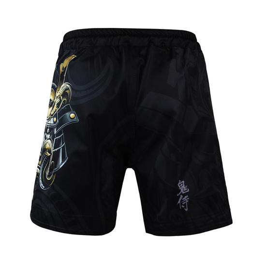 Pantaloni scurți MMA Oni Samurai pentru bărbați Ground Game negru