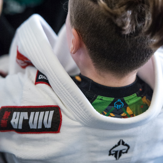 Kimono / GI BJJ pentru copii Ninja Ground Game  alb + centura GRATUITĂ