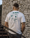 Tricou pentru bărbați La Brabu Oversize Ground Game (Bej)