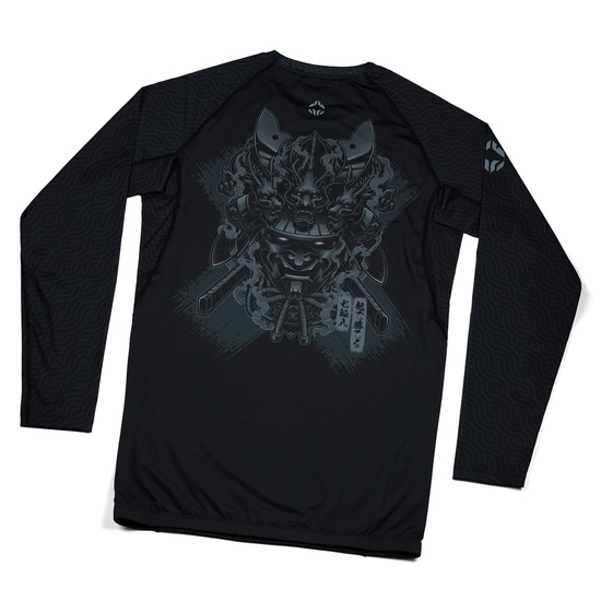 Rashguard pentru bărbați cu mâneci longi Samurai Shadow Ground Game