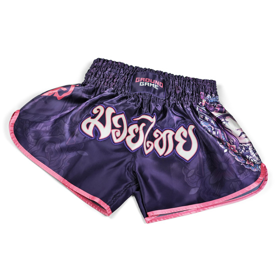 Pantalonii scurți Muay Thai pentru femei Asami Ground Game