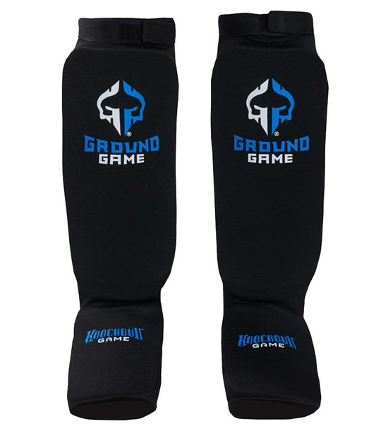 Protecții flexibile pentru tibie Classic Ground Game negru