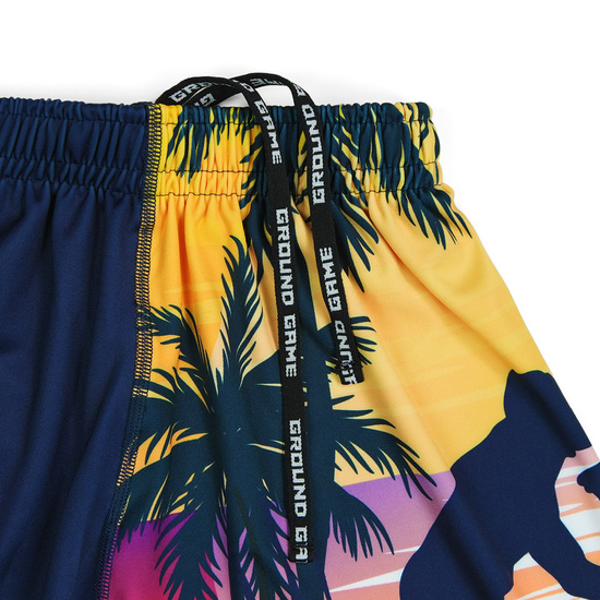 Pantaloni scurți sport pentru copii Hang Loose Kids Ground Game negru