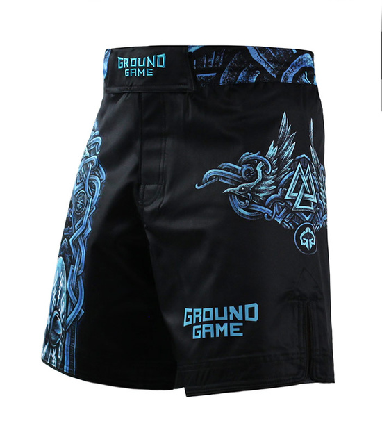 Pantaloni scurți MMA Viking pentru bărbați Ground Game negru