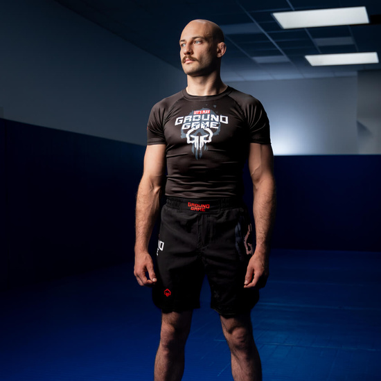 Pantaloni scurți MMA ușori Skullz pentru bărbați negru