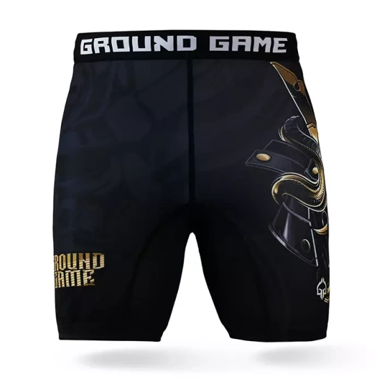 Pantaloni scurți de compresie Vale Tudo Oni Samurai Ground Game negru