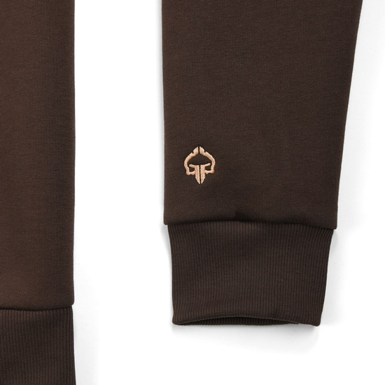 Hanorac la modă cu glugă Bubble Ground Game maro