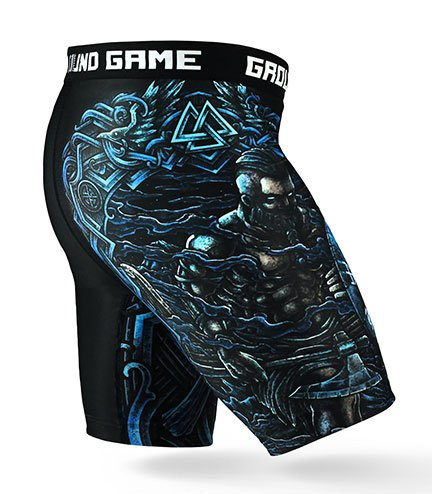 Pantaloni scurți de compresie Vale Tudo Viking Ground Game negru