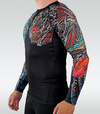 Rashguard pentru bărbați cu mâneci lungi Bushido 3.0 Ground Game negru