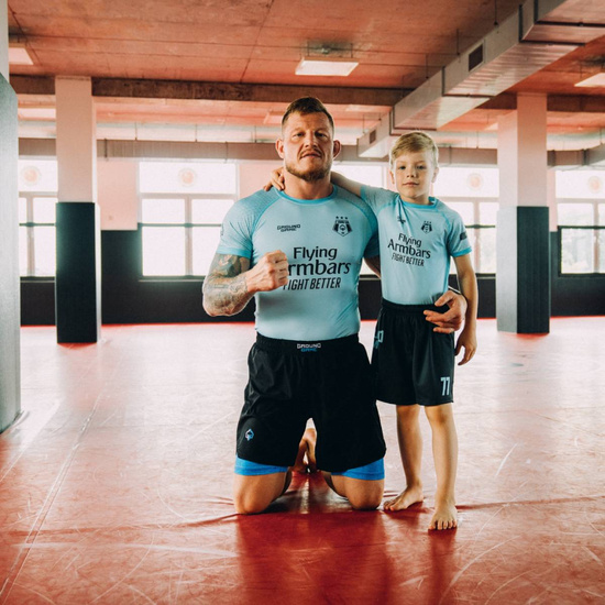 Rashguard pentru copii cu mâneci scurte FC Armbar Ground Game