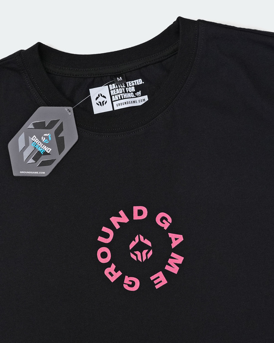 Tricou pentru bărbați Round 1 Oversize Ground Game negru