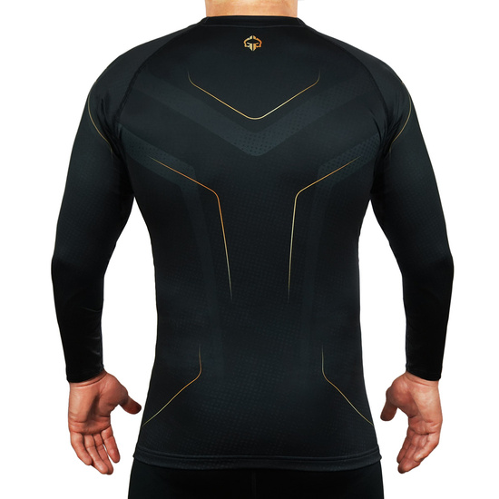 Rashguard pentru bărbați cu mâneci lungi Gold 2.0 Ground Game negru