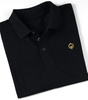 Tricou polo pentru bărbați Minimal Gold Ground Game negru