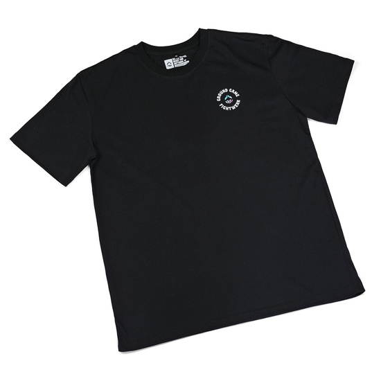 Tricou pentru bărbați Cheeky Monkey Oversize Ground Game negru