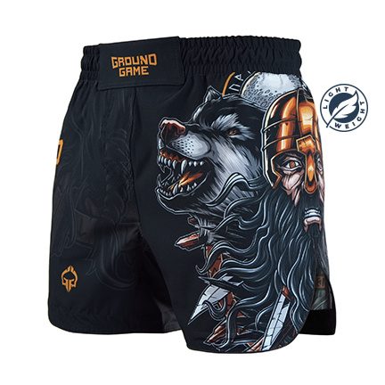 Pantaloni scurți MMA ușori Ragnarok pentru bărbați negru