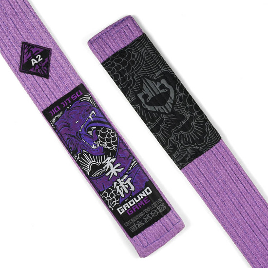Centură premium BJJ Ground Game purpuriu