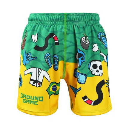 Pantaloni scurți sport pentru copii Copacabana Kids Ground Game negru