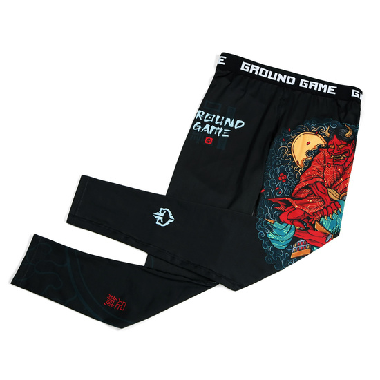 Colanți sport pentru bărbați Ashi Garami Groun Game negru