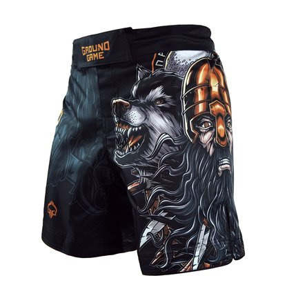 Pantaloni scurți MMA pentru bărbați Ragnarok Ground Game negru