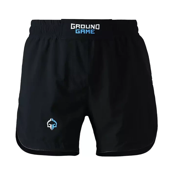 Pantaloni scurți MMA ușori Athletic Classic pentru bărbați Ground Game negru