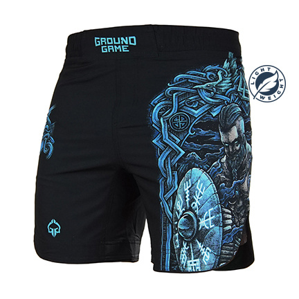 Pantaloni scurți MMA ușori Viking pentru bărbați negru