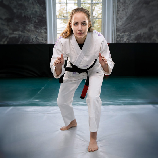 Kimono / GI BJJ Champion 3.0 Lavender pentru femei Ground Game (Alb)