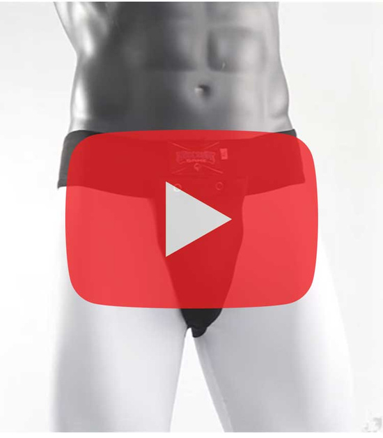 Protector de testicule Logo Ground Game negru